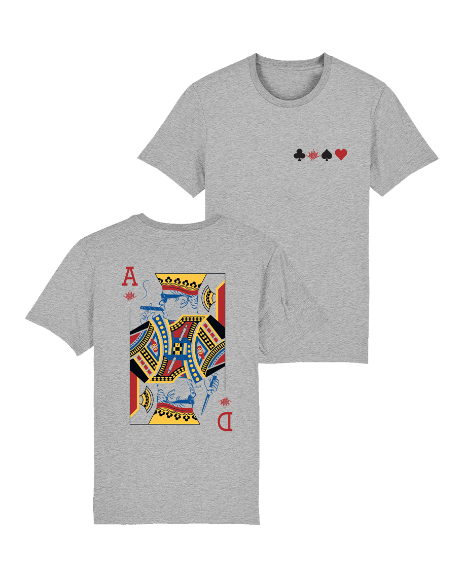 GRÅ ALL INN T-SKJORTE