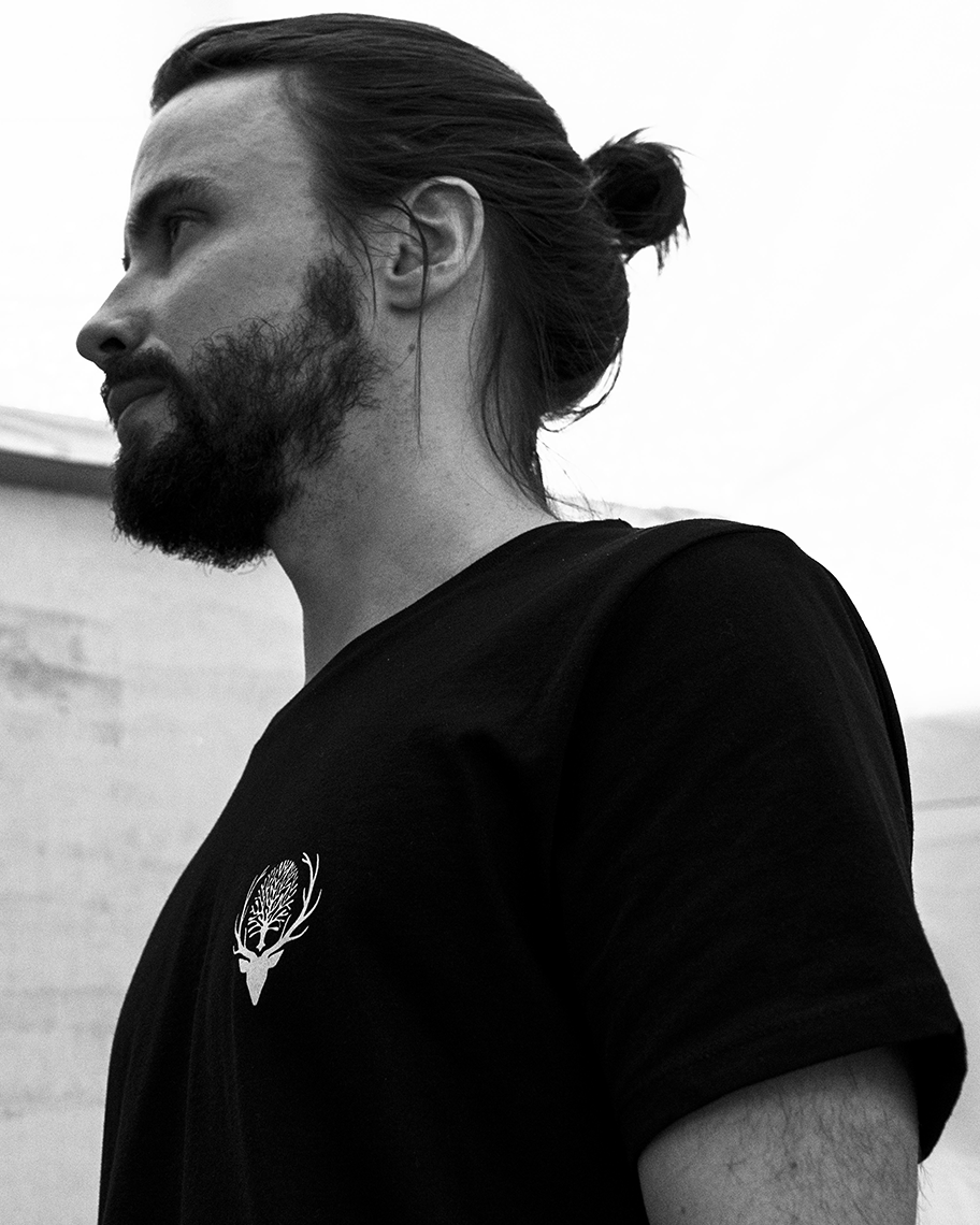 FAY WILDHAGEN SORT T-SKJORTE