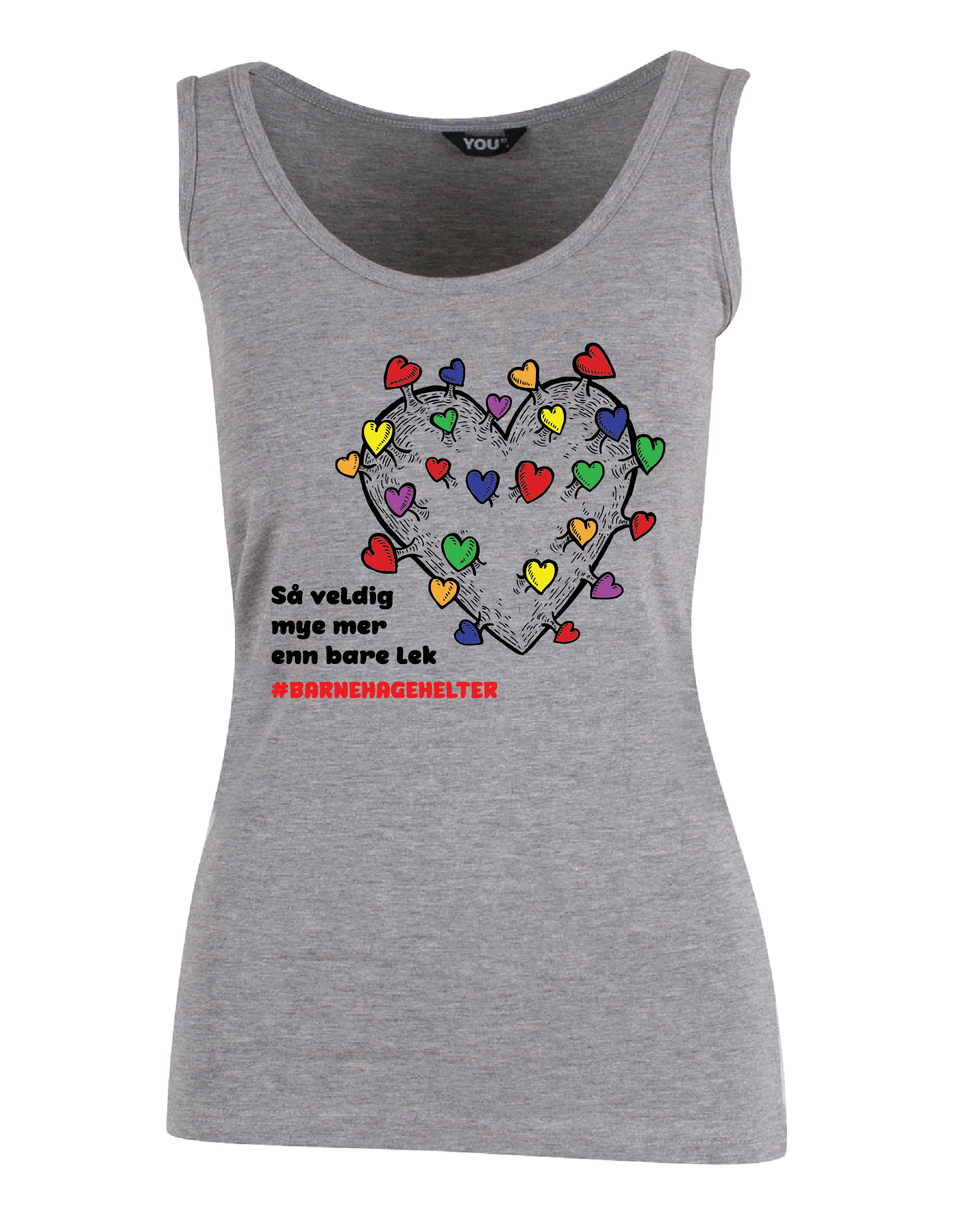 Barnehagehelter Grå Singlet